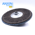 Factory Sale Vsm Zk765 4.5" Blue Zirconia Abrasive Flap Disc with Metal Screw